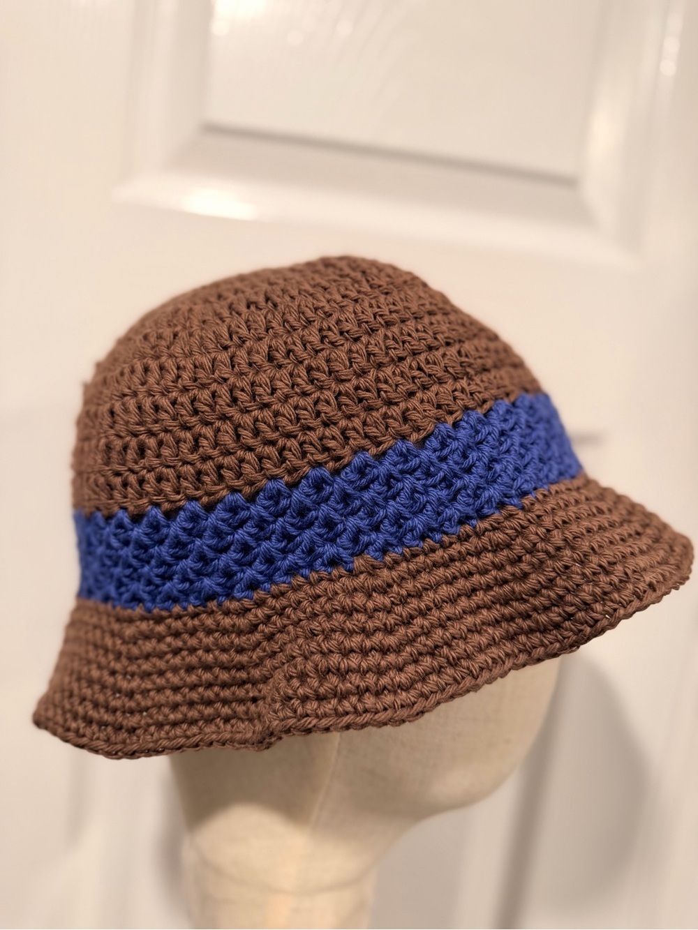 Handmade Crochet Bucket Hat 100% Cotton Lightweight Packable Festival Boho Beach